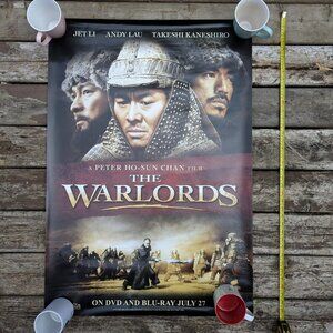 THE WARLORDS full sized movie poster with Jet Li, Andy Lau and Takeshi Kaneshiro